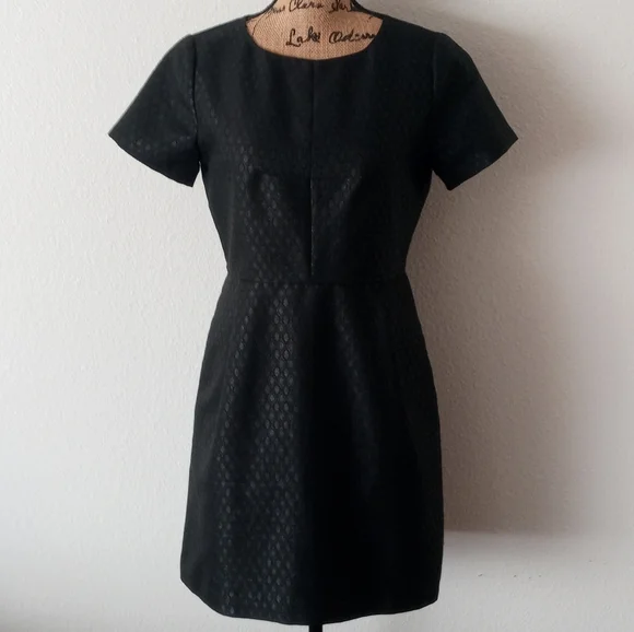 Madewell Metallic Shimmer Brocade Sheath Dress - Picture 2 of 7